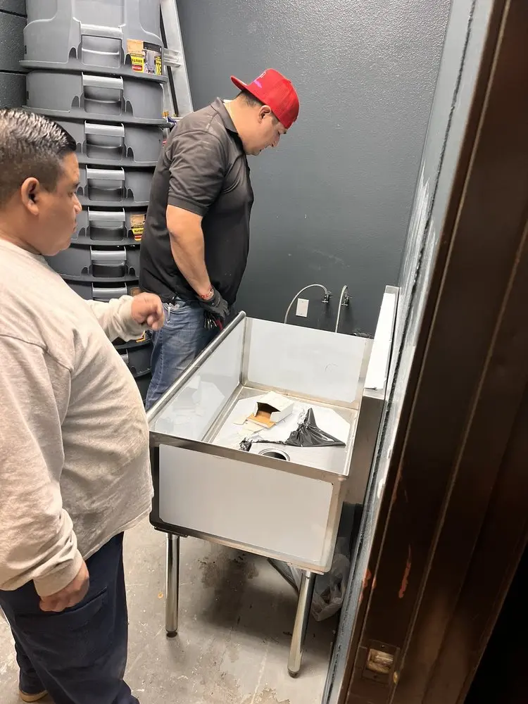 Commercial plumbing and sink installation in Downtown Winthrop